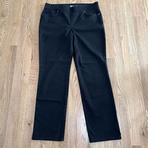 Style & Co Black Straight Leg Jeans Size Large Stretch